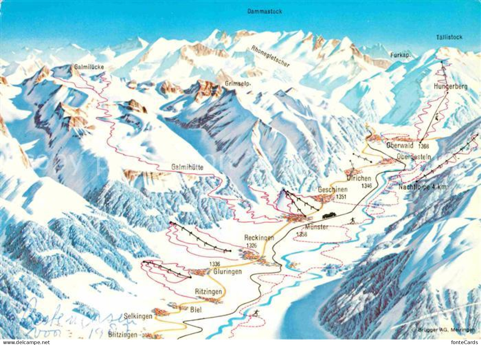Goms VS Galmihuette Muenster Reckingen Dammastock