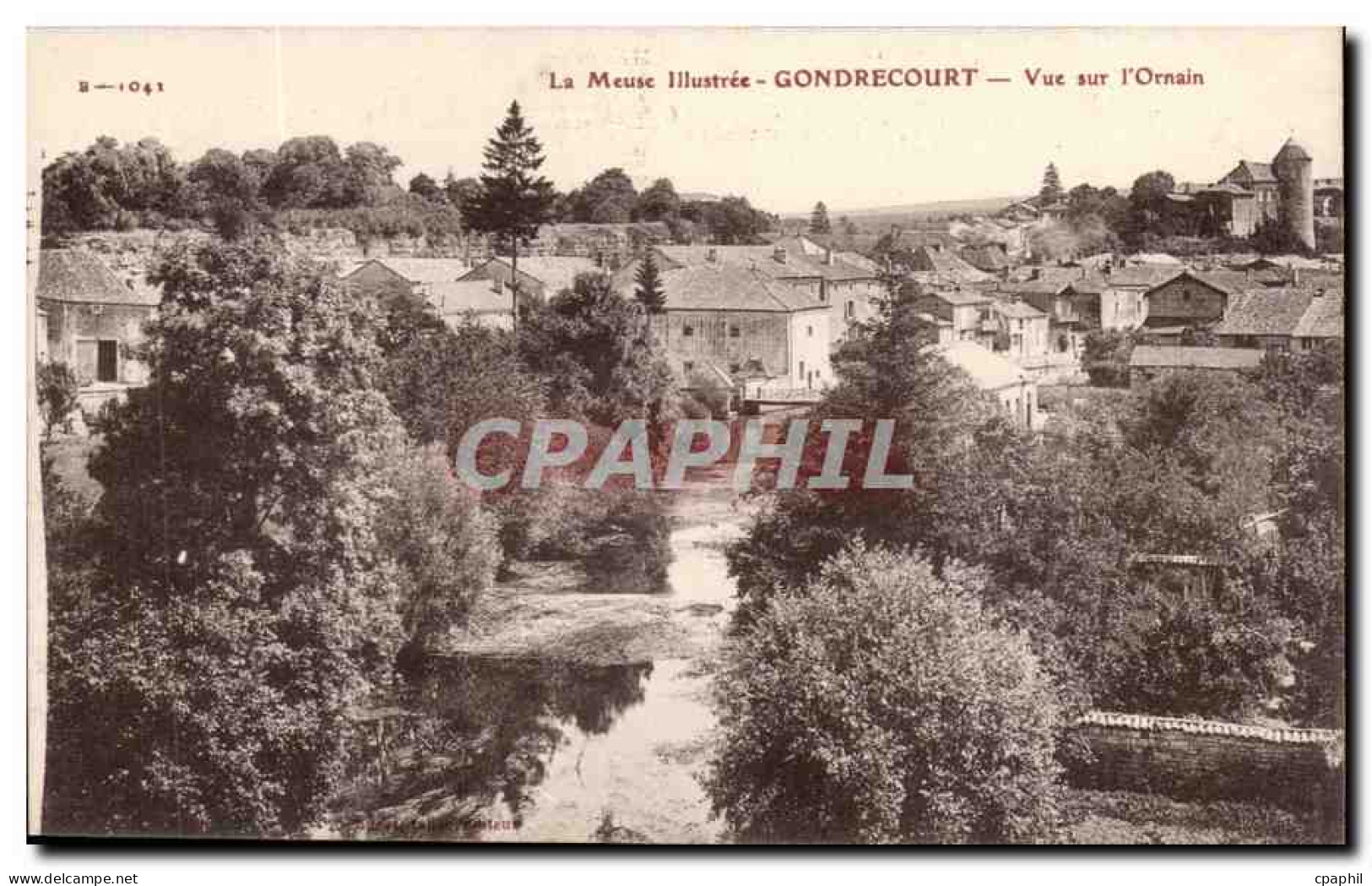 Gondrecourt - Vue sur l'Ornain CPA