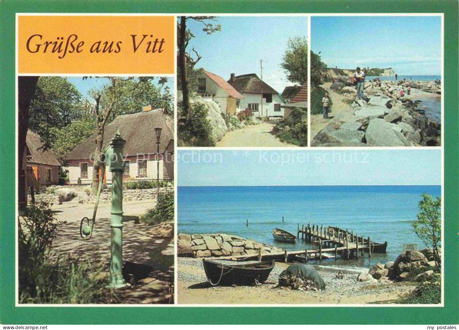 Goor Putgarten Vitt Fischereihafen Reetdachhaus Brunnen Kap-Arkona Strand Fischk