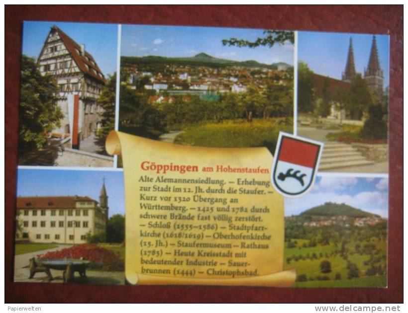 Göppingen - Mehrbildkarte mit Geschichte