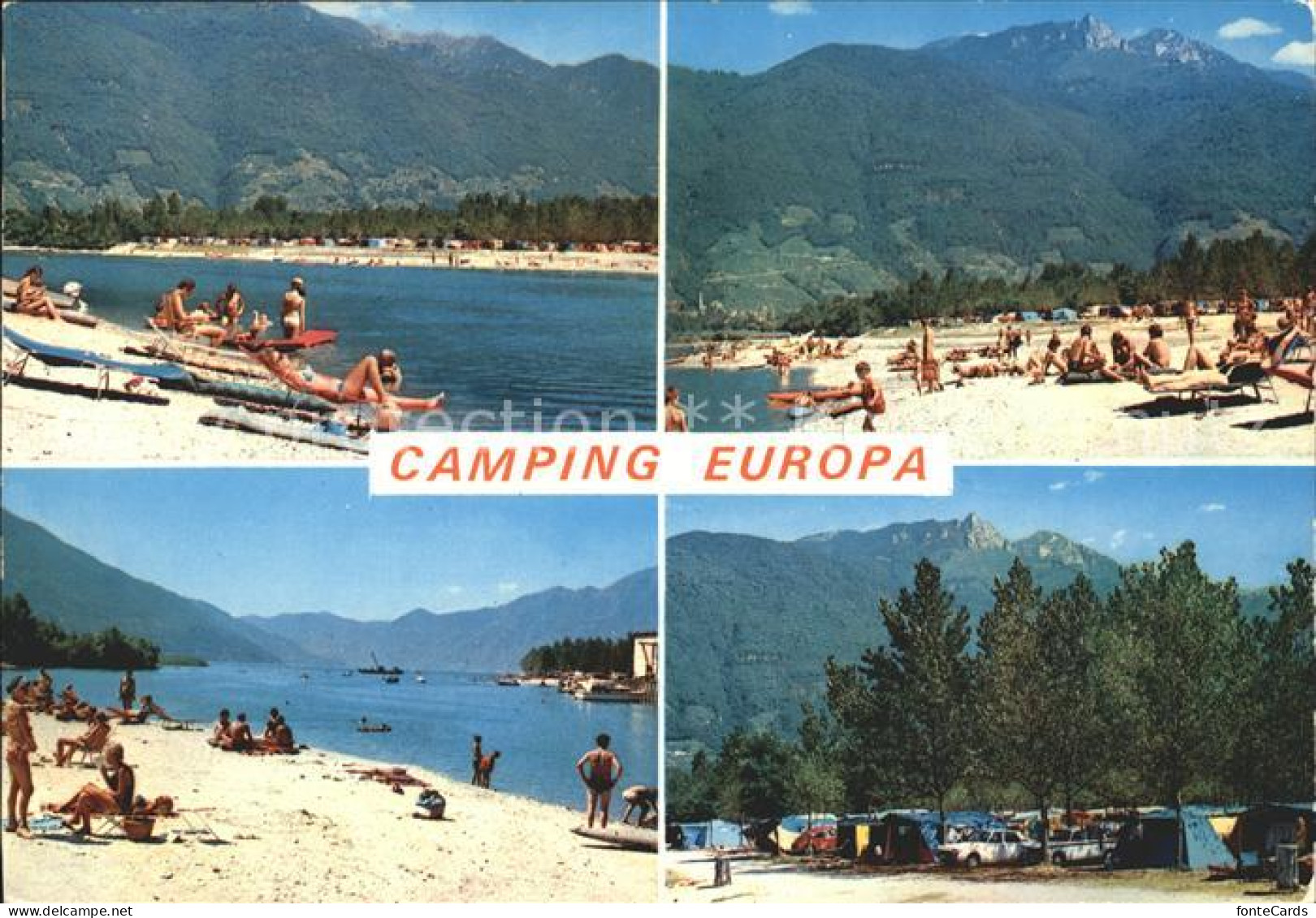 Gordola Camping Europa Strandpartien