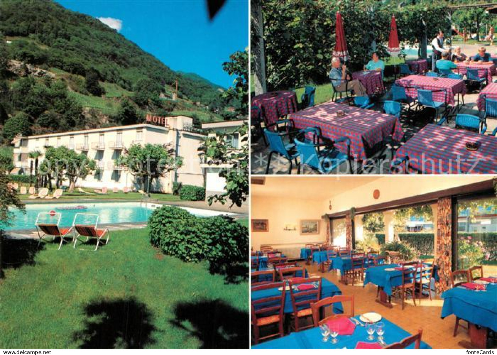 Gordola Motel Ristorante Lago Maggiore Gartenterrasse Swimming Pool