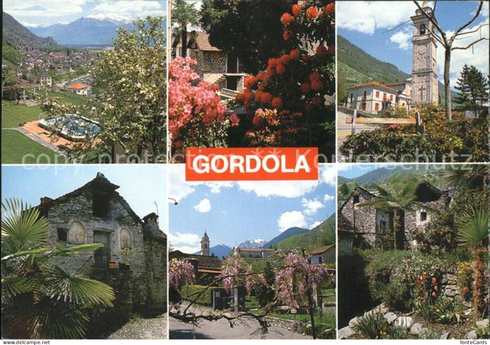 Gordola Orts und Teilansichten