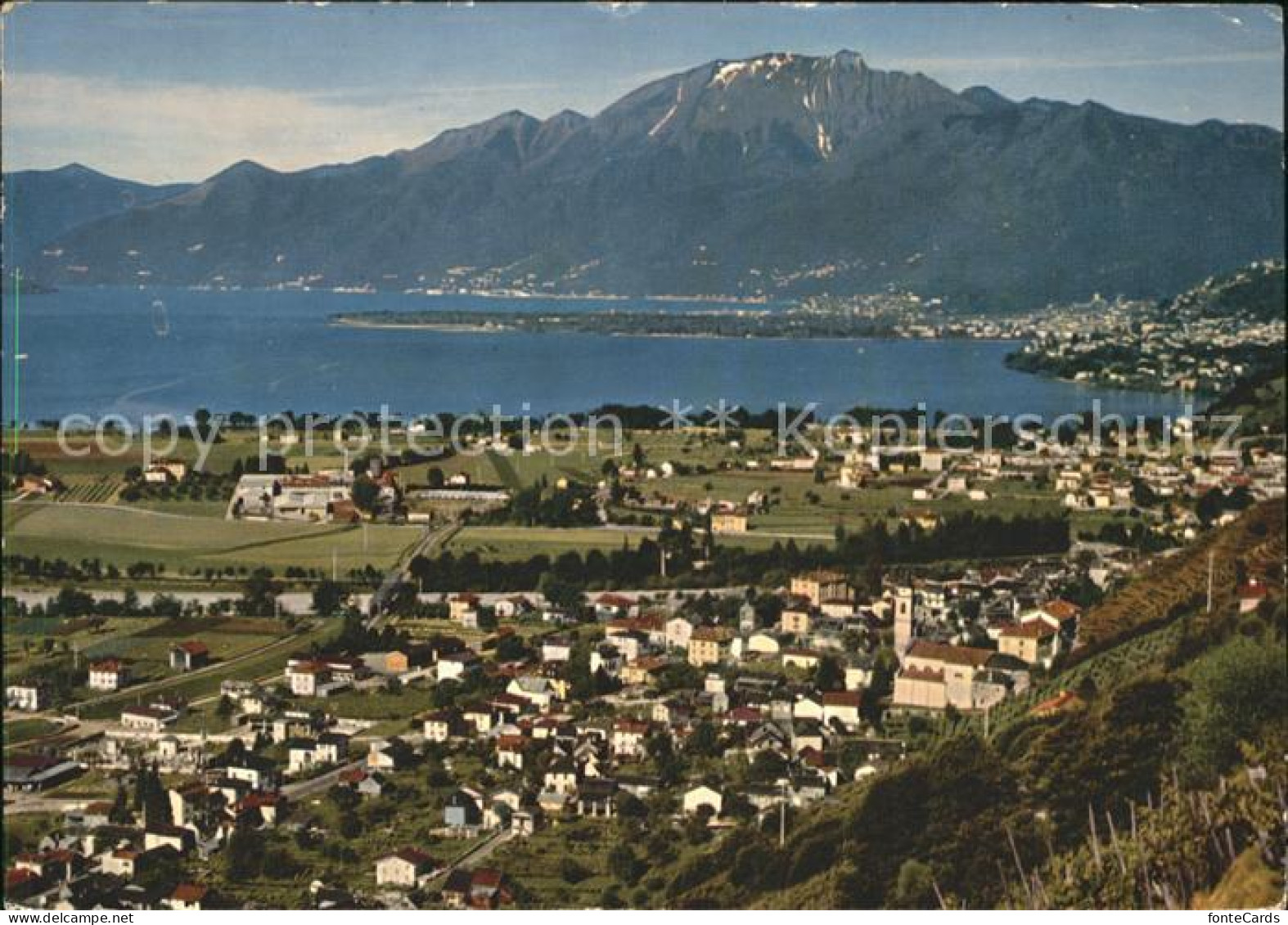 Gordola Tenero Locarno Totalansicht