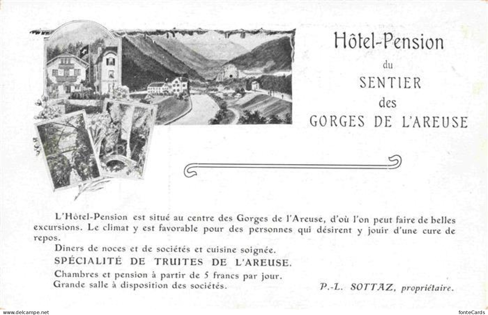 Gorges de l Areuse Boudry NE Hôtel Pension du Sentier des Gorges de l'Areuse Fac