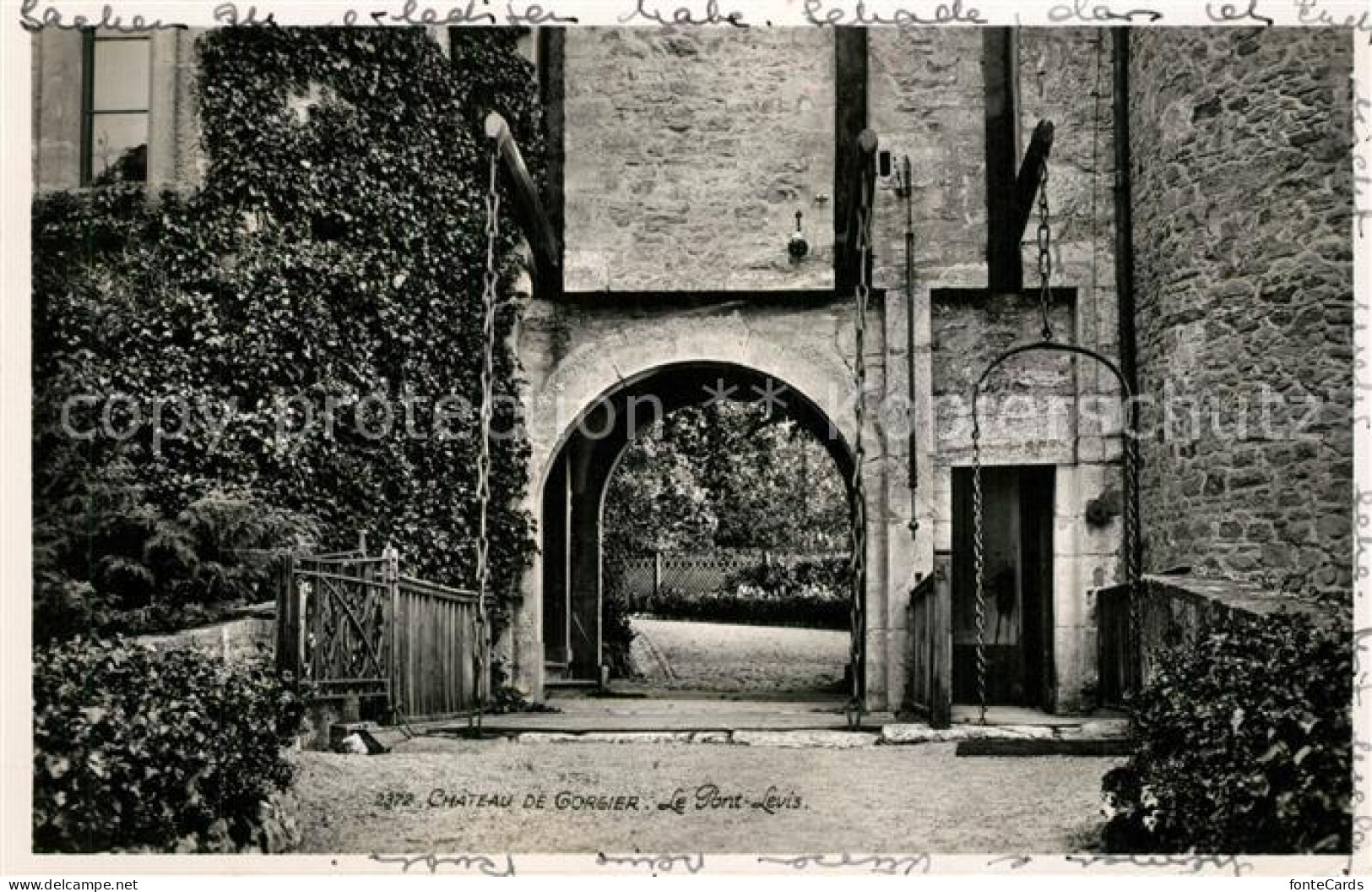 Gorgier Chateau de Gorgier Le Pont Levis