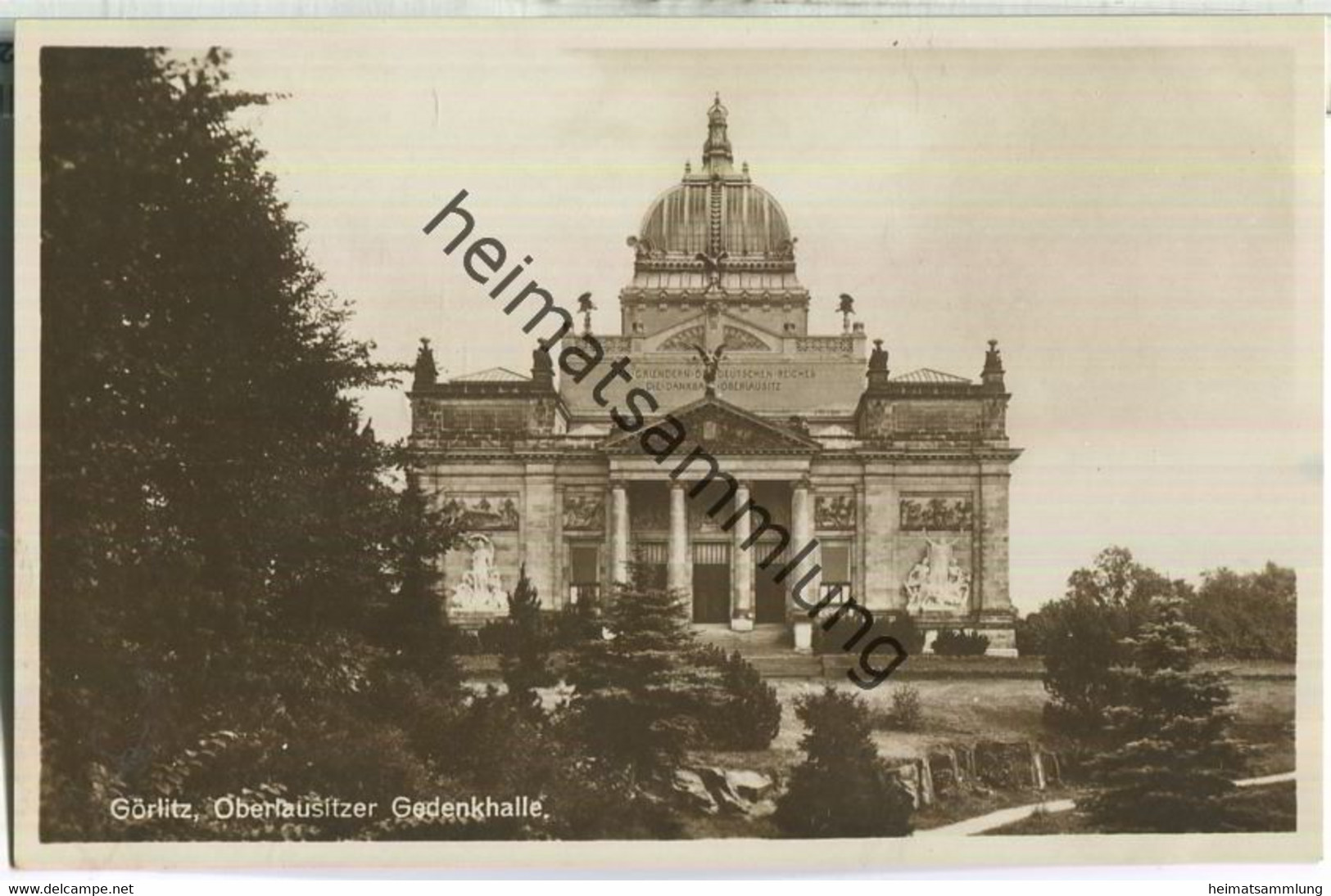 Görlitz - Oberlausitzer Gedenkhalle - Verlag Neue Postkartenquelle Görlitz - Foto-AK ca. 1930