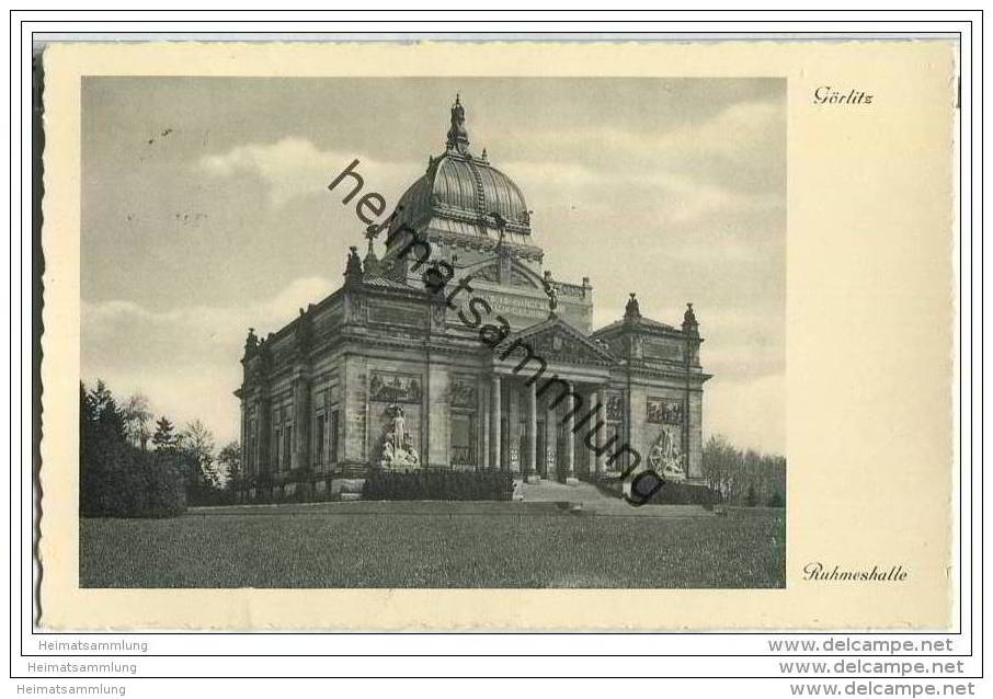 Görlitz - Ruhmeshalle - Foto-AK