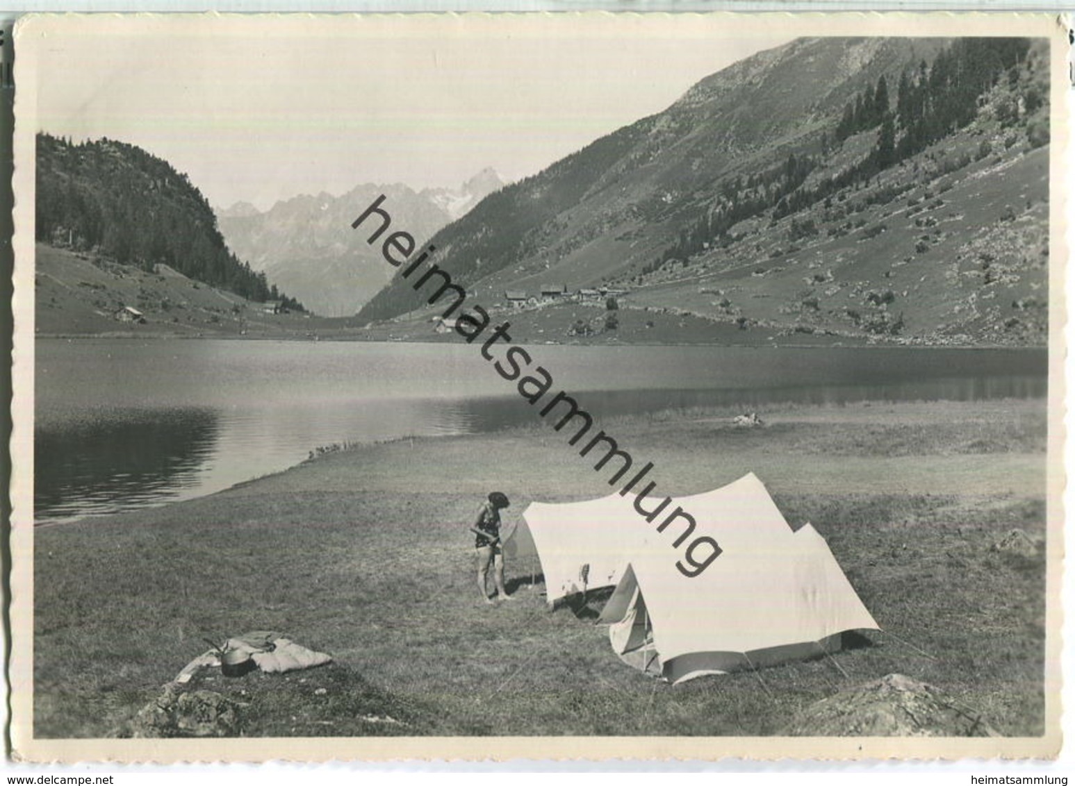 Gornersee - Biwak - Foto-Ansichtskarte - Verlag Fot. Keller Rüschlikon