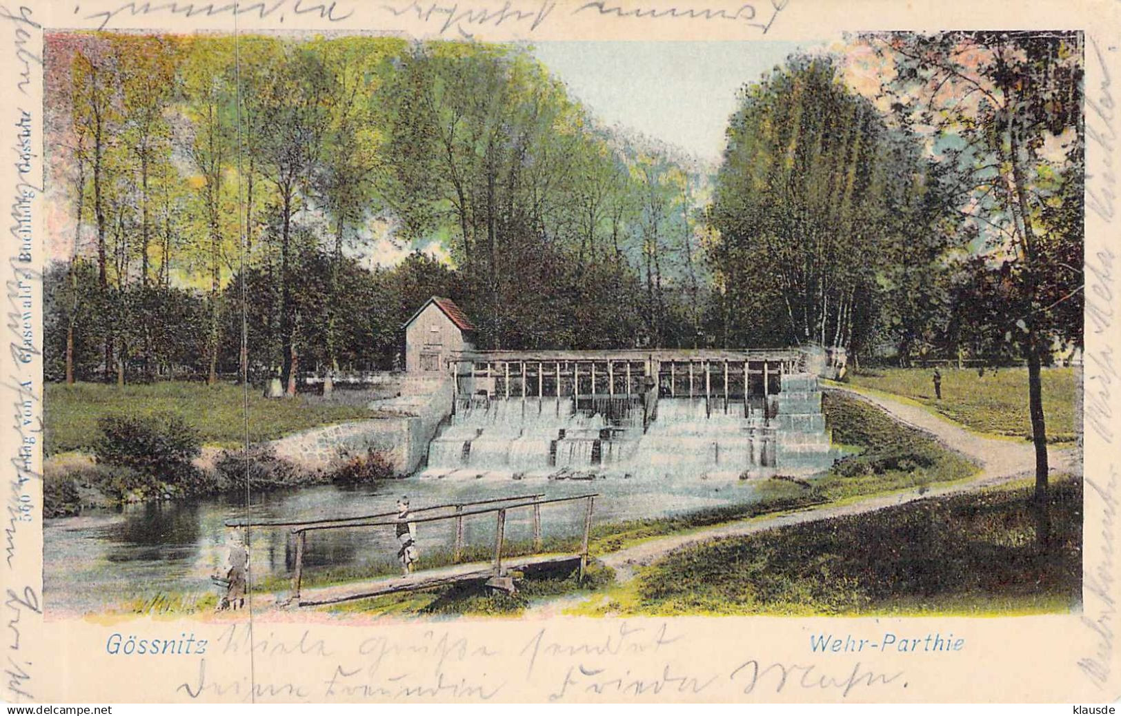 Gösnitz - Wehrpartie gel.1904 AKS