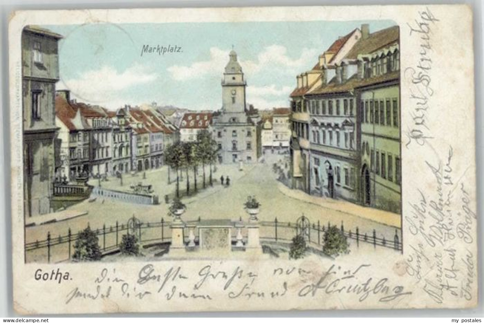 Gotha Thueringen Gotha Marktplatz