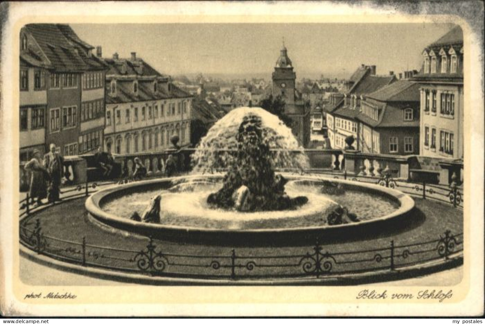 Gotha Thueringen Gotha Schlossbrunnen