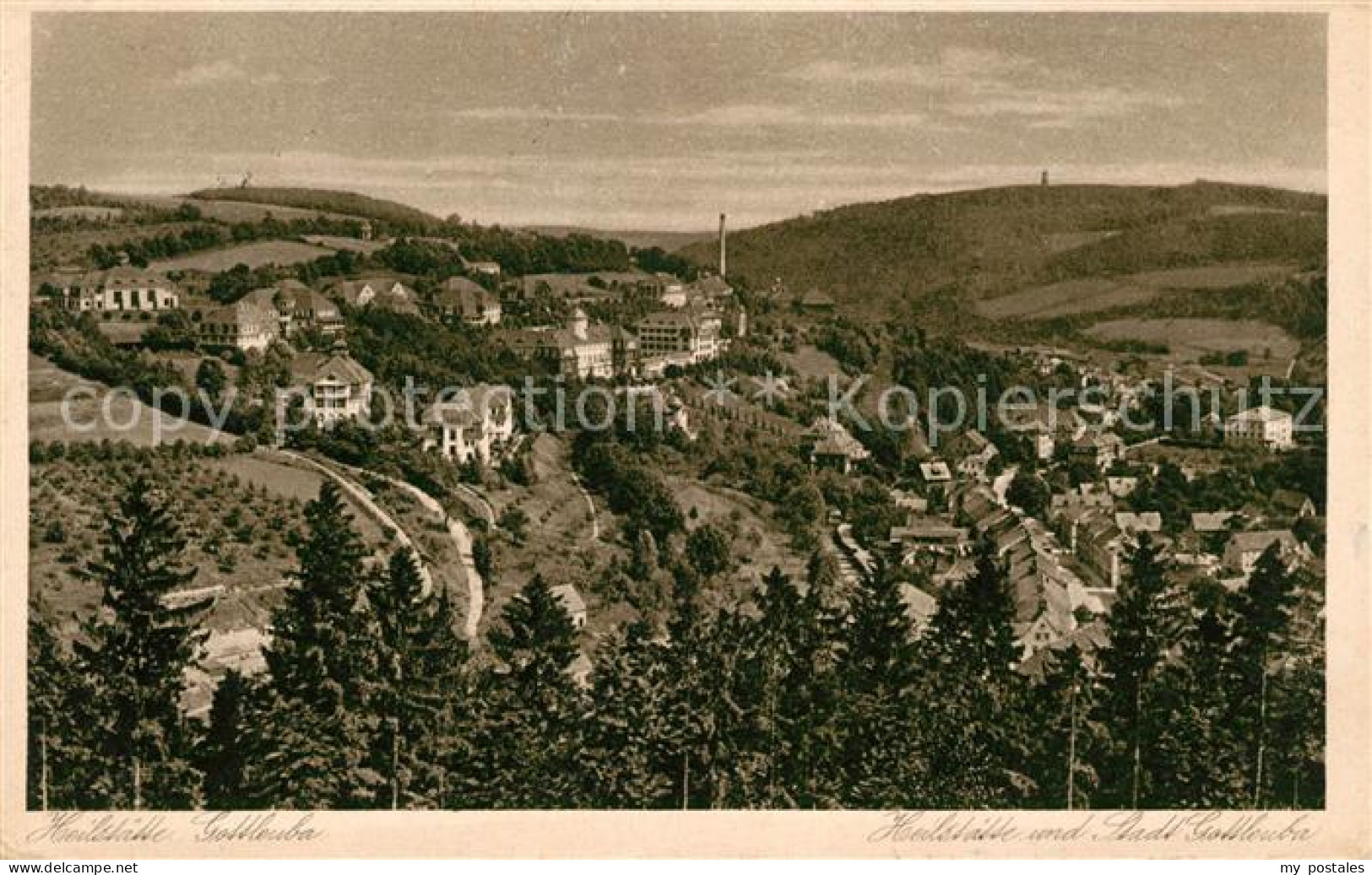 Gottleuba-Berggiesshuebel Bad Panorama