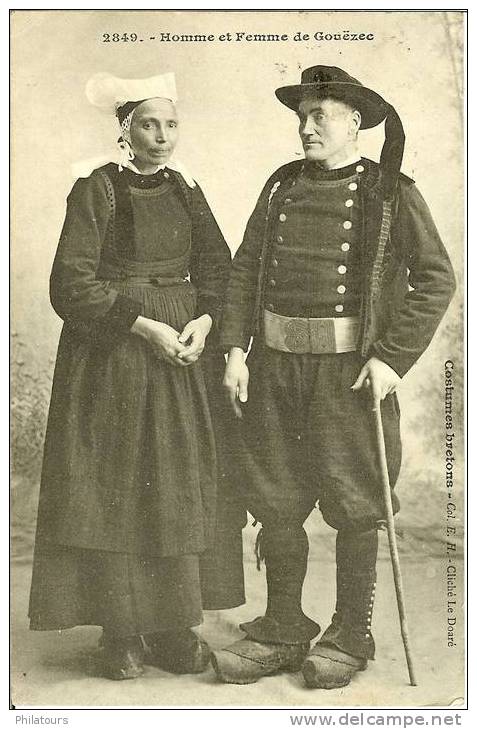 GOUËZEC  -  Homme et Femme de Gouëzec