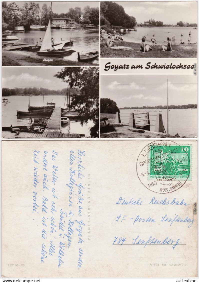 Goyatz Schwielochsee Schwielochsee, belebt Foto Ansichtskarte 1975