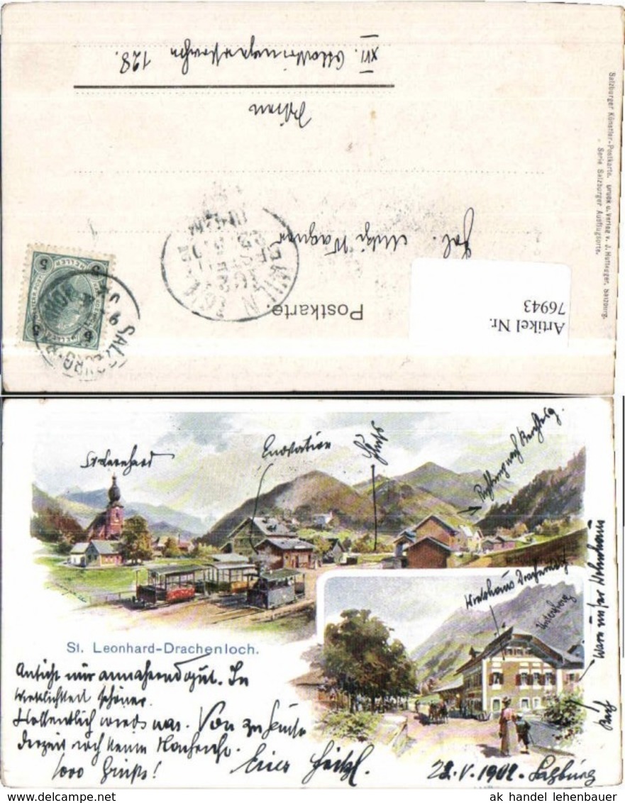 Gr&ouml;dig St Leonhard Drachenloch Kulstrunk F. Sign. 76943