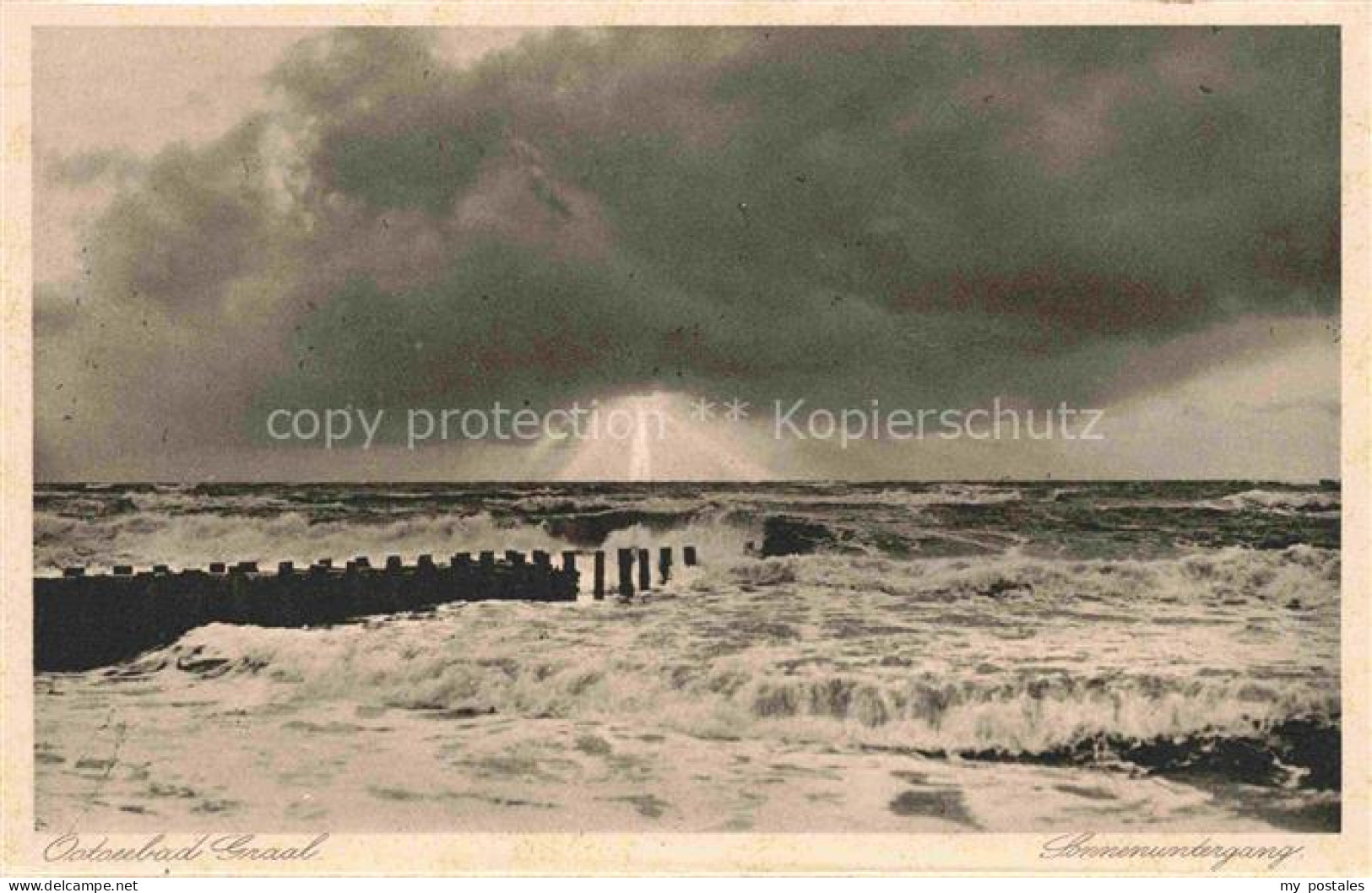 Graal-Mueritz Ostseebad bei Sonnenuntergang