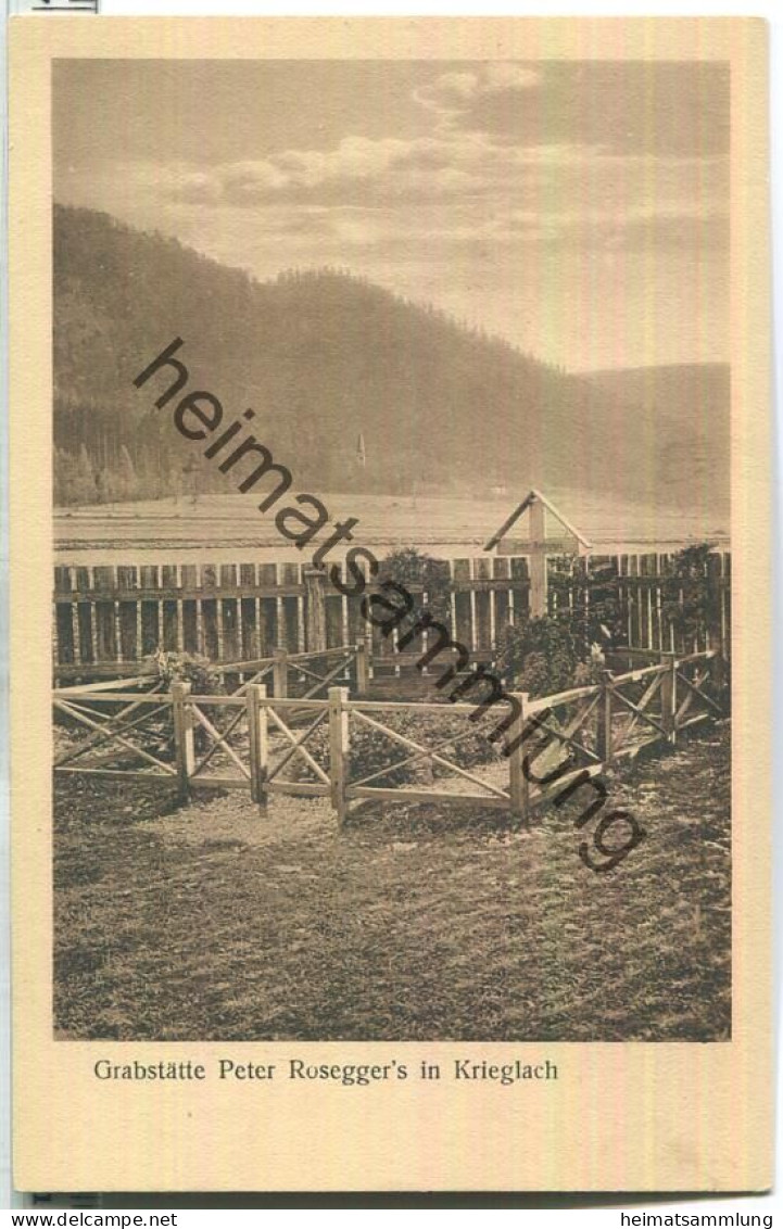 Grabstätte Peter Rosegger in Krieglach  - Verlag Franz Josef Böhm Mürzzuschlag