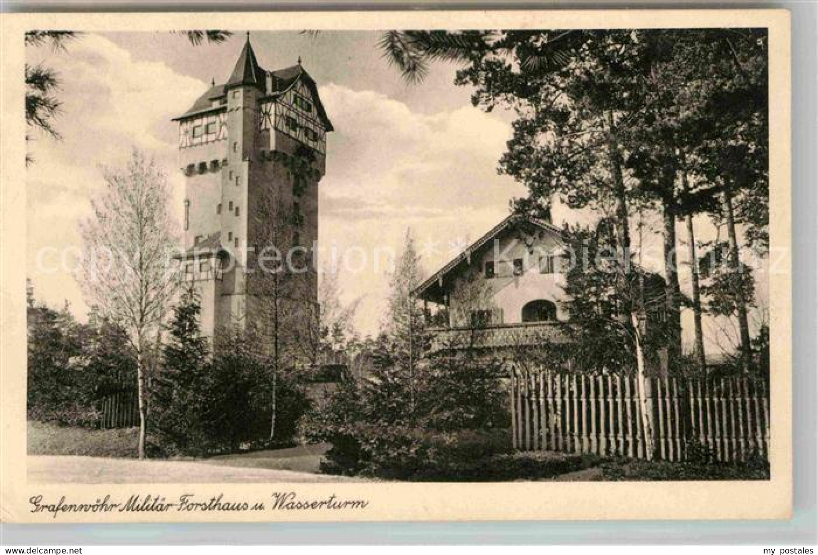 Grafenwoehr Militaerforsthaus Wasserturm