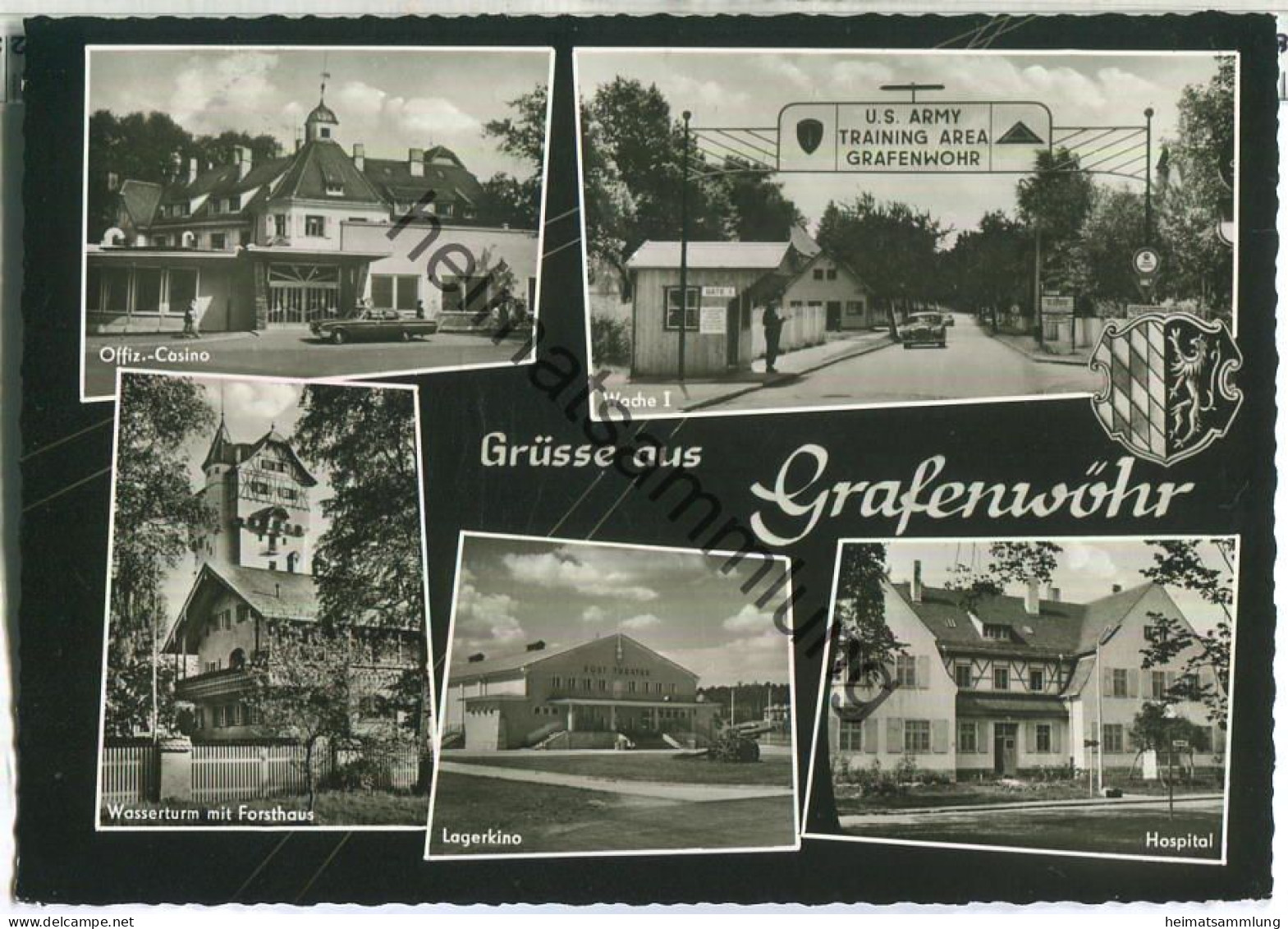 Grafenwöhr - Wasserturm - Hospital - Lagerkino - Verlag Erich Spahn Grafenwöhr - gel. 1965