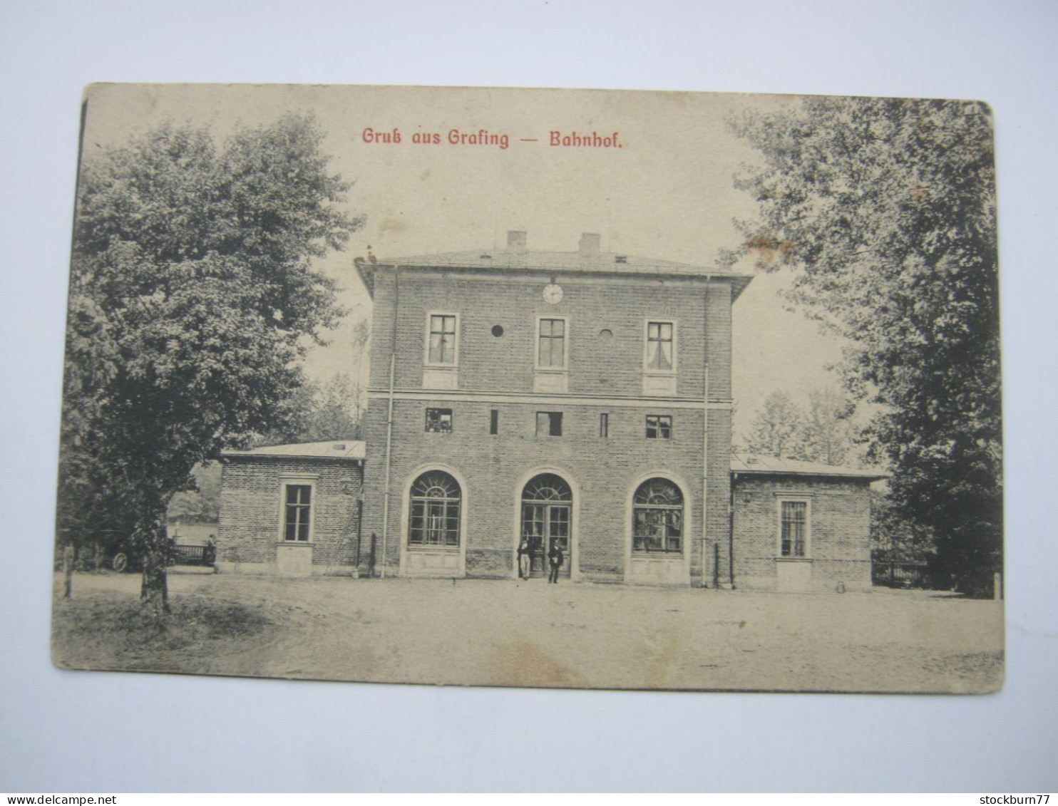 GRAFING , Bahnhof  , schöne Karte um  1910