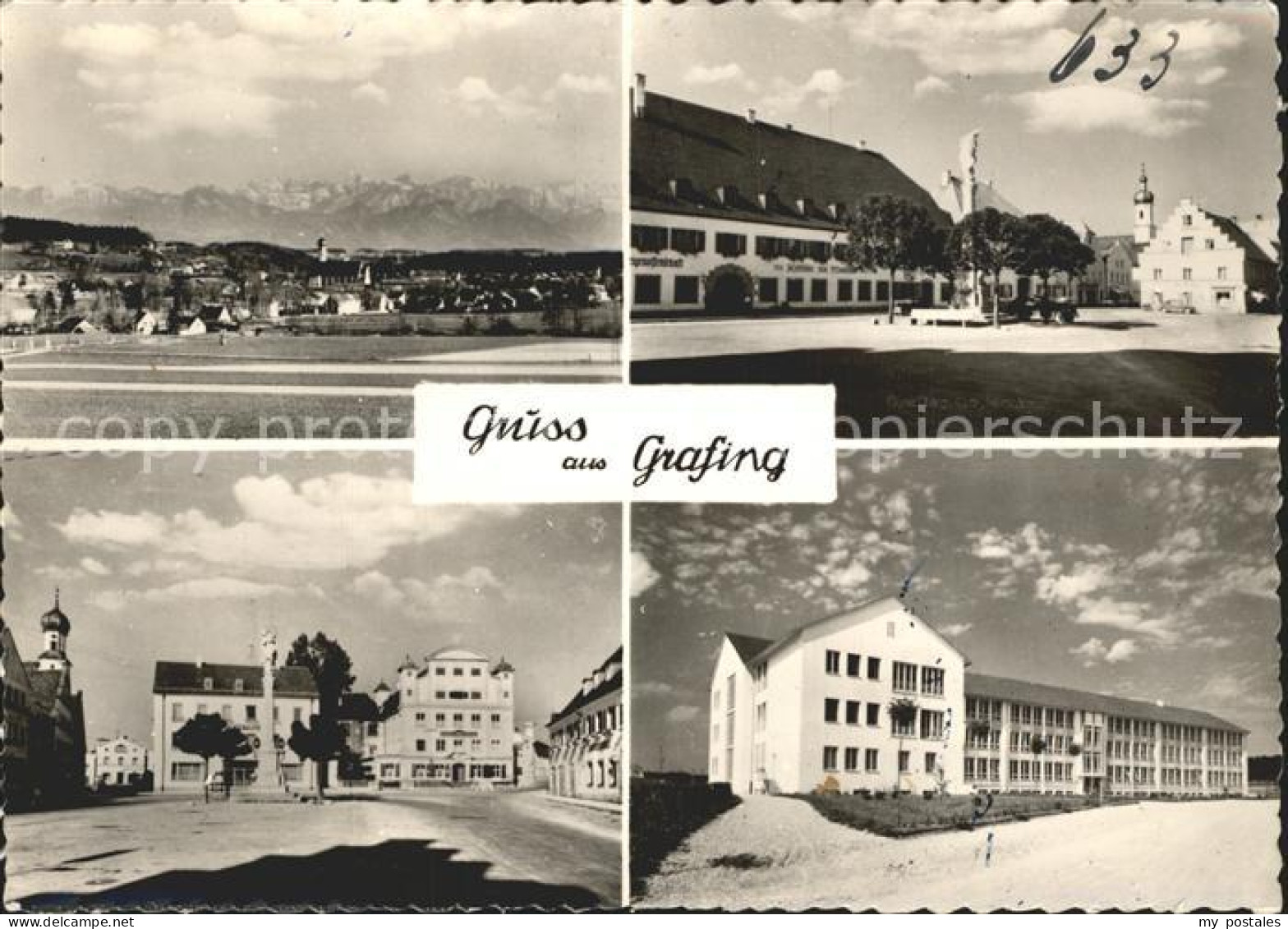 Grafing Muenchen Stadtplatz Kirche