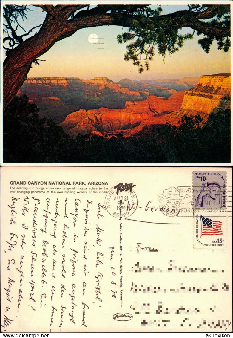 Grand Canyon - USA Grand Canyon National Park bei Sonnenuntergang 1978