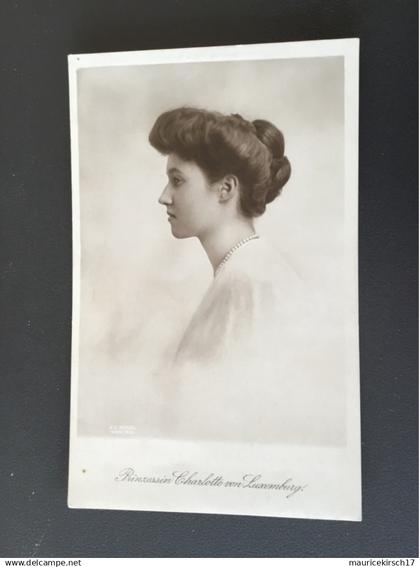 Luxembourg carte photo de la famille grand ducale princesse charlotte