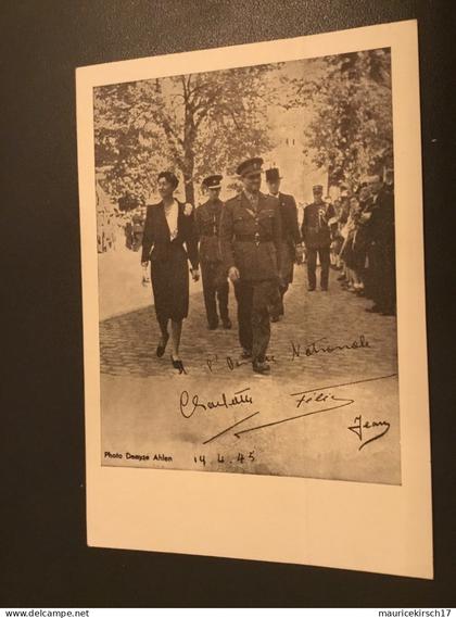 Luxembourg carte postale Charlotte Felix famille grand-ducale Adel