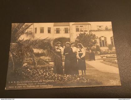 Luxembourg carte postale famille grand-ducale Adel Colmar-Berg 1915