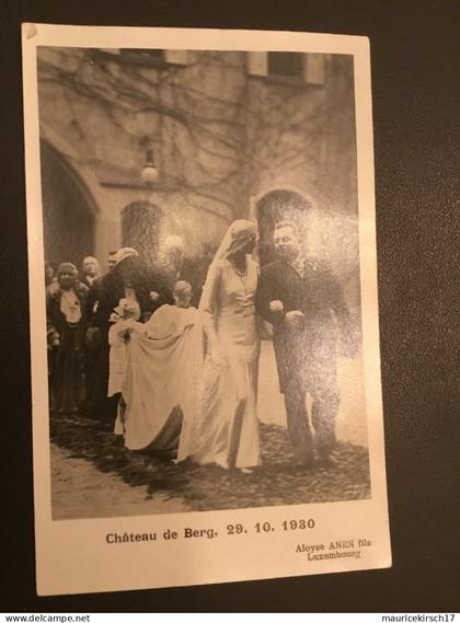 Luxembourg carte postale famille grand-ducale Adel royalty