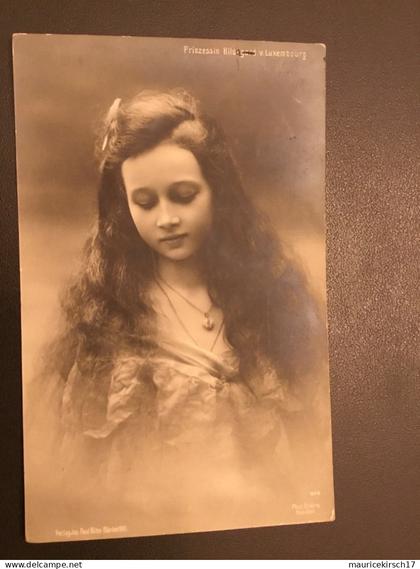 Luxembourg carte postale famille grand-ducale Adel royalty