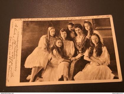 Luxembourg carte postale famille grand-ducale Adel royalty