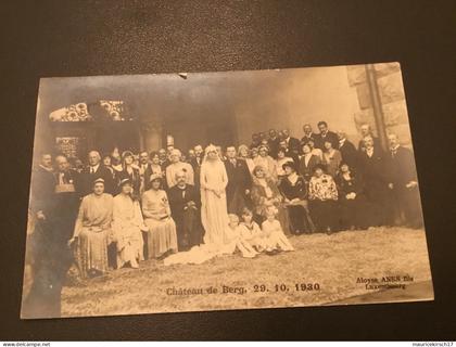 Luxembourg carte postale famille grand-ducale Adel royalty