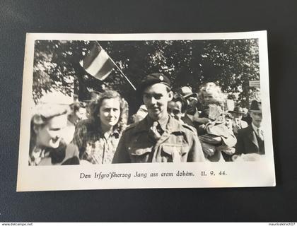 Luxembourg la famille grand ducale carte photo liberation 1944 militaria grand duc jean