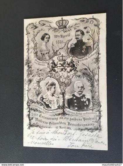 Luxembourg la famille grand ducale goldene hochzeit bernhoeft 1901