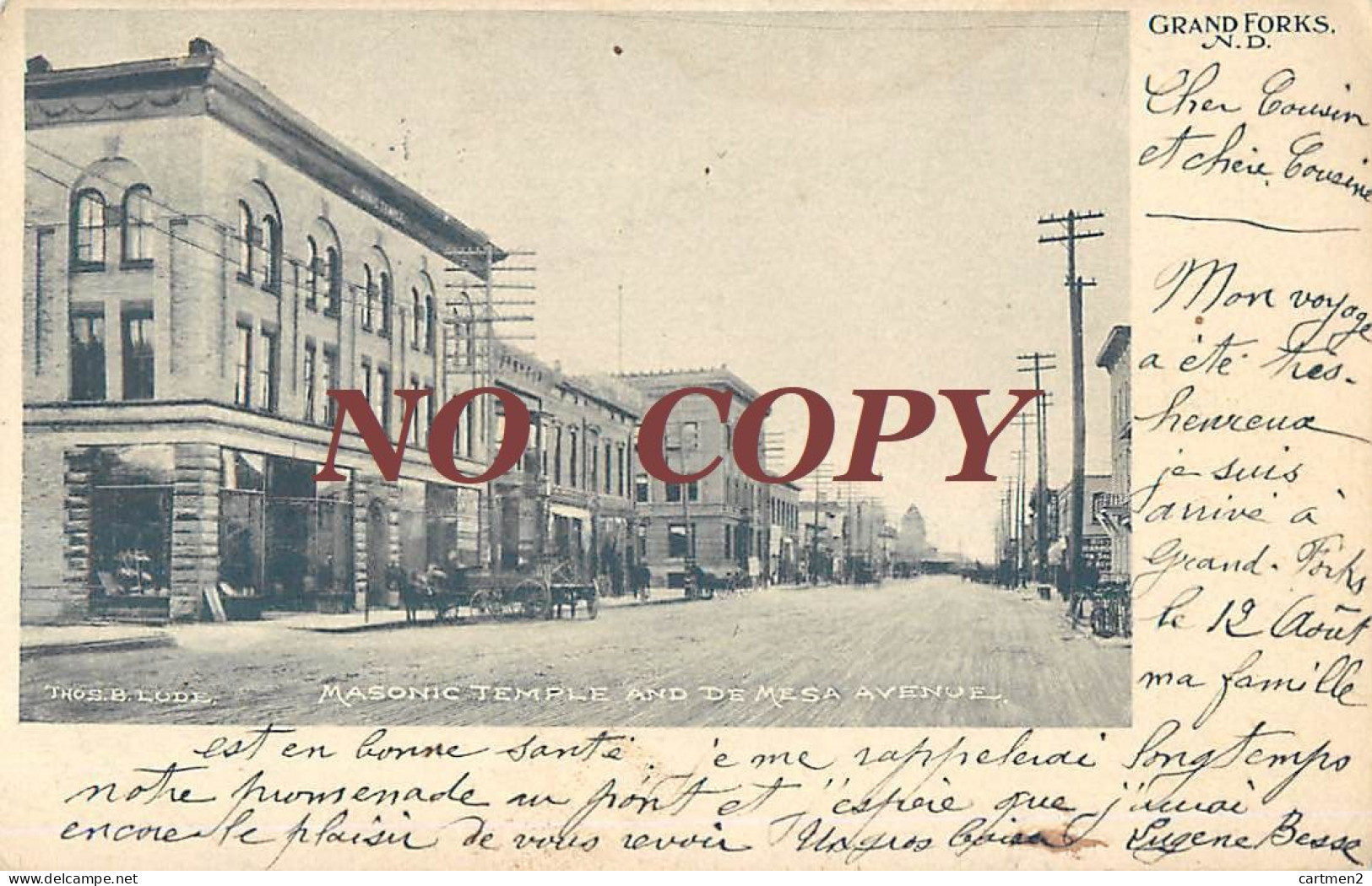 GRAND FORKS MASONIC TEMPLE AND DE MESA AVENUE TEMPLE MACONNIQUE franc-maçon FREEMASON UNITED-STATES