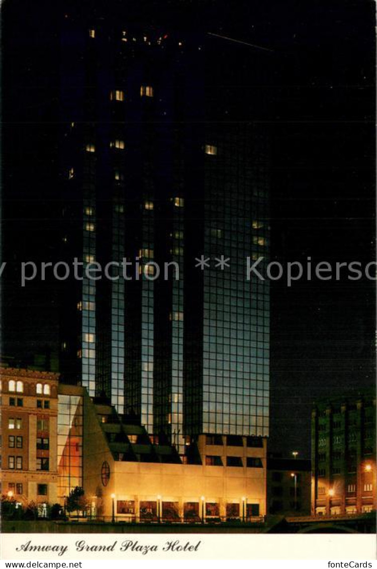 Grand Rapids Michigan amway Grand Plaza Hotel by Night