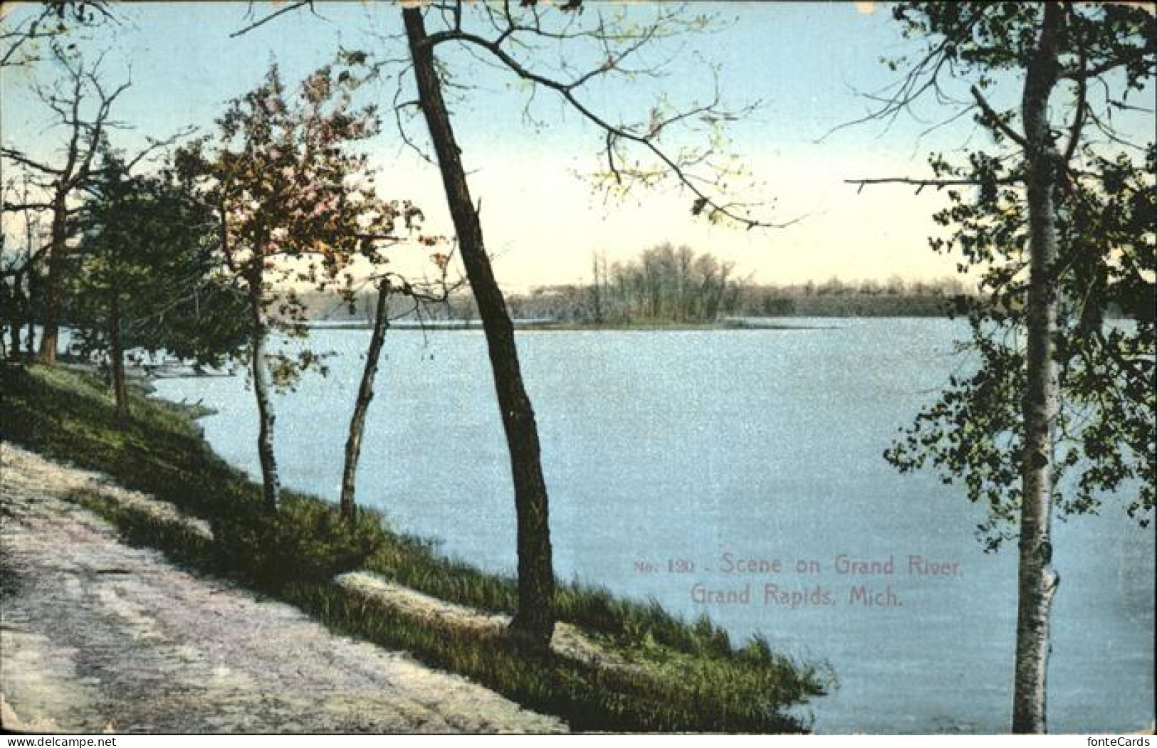 Grand Rapids Michigan Scene on Grand River