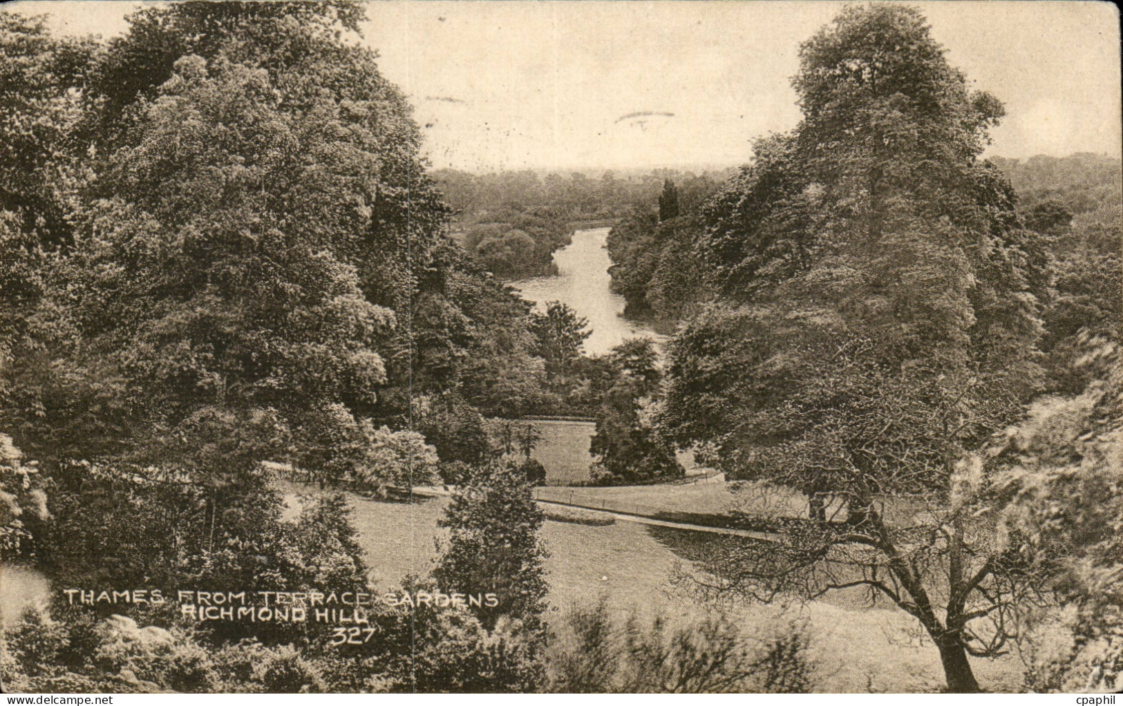 Grande Bretagne Grande Bretagne CPA thames from Terrace gardens