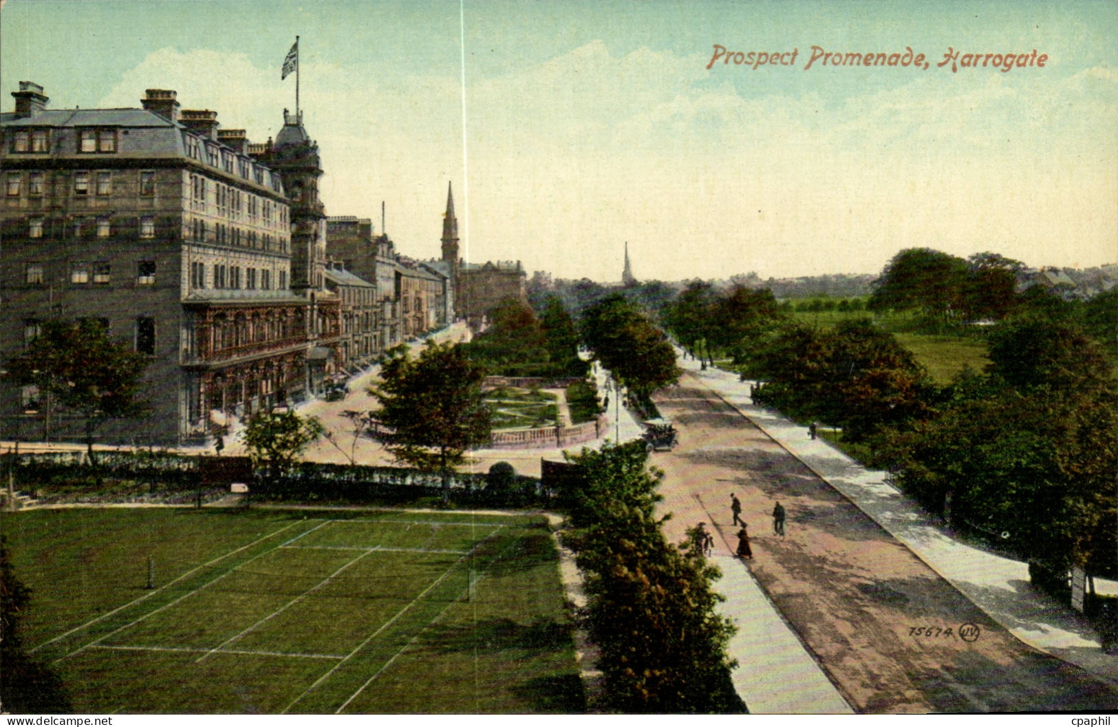 Grande Bretagne Great BRitain CPA Prospect promenade Harrogate (tennis)
