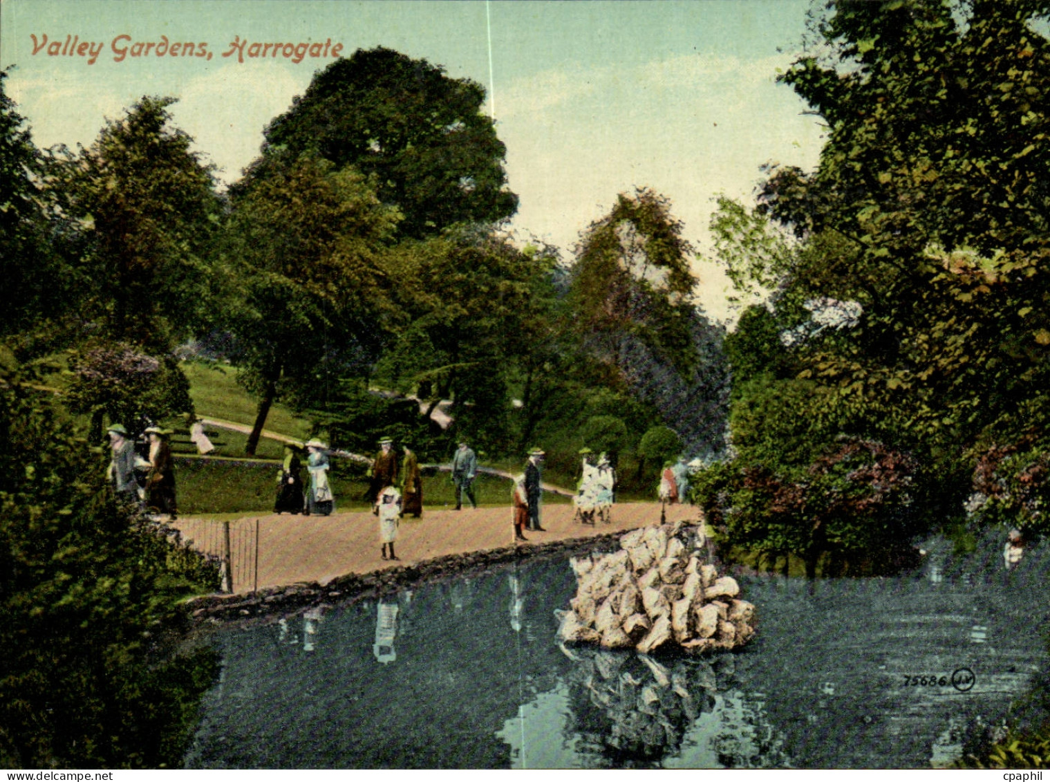 Grande Bretagne Great BRitain CPA Valley gardens Harrogate