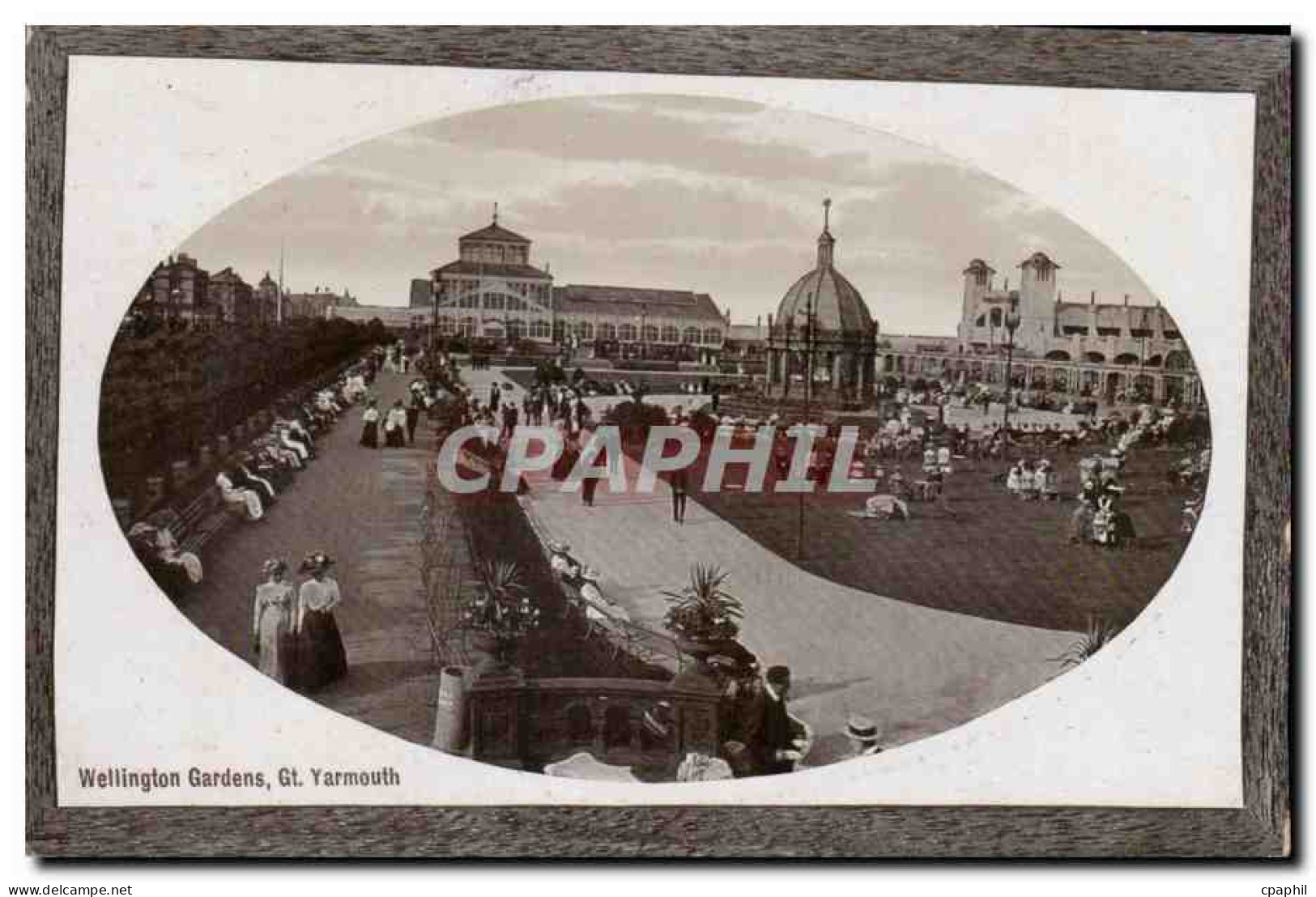 Grande Bretagne Great BRitain CPA Wellington gardens Gt Yarmouth