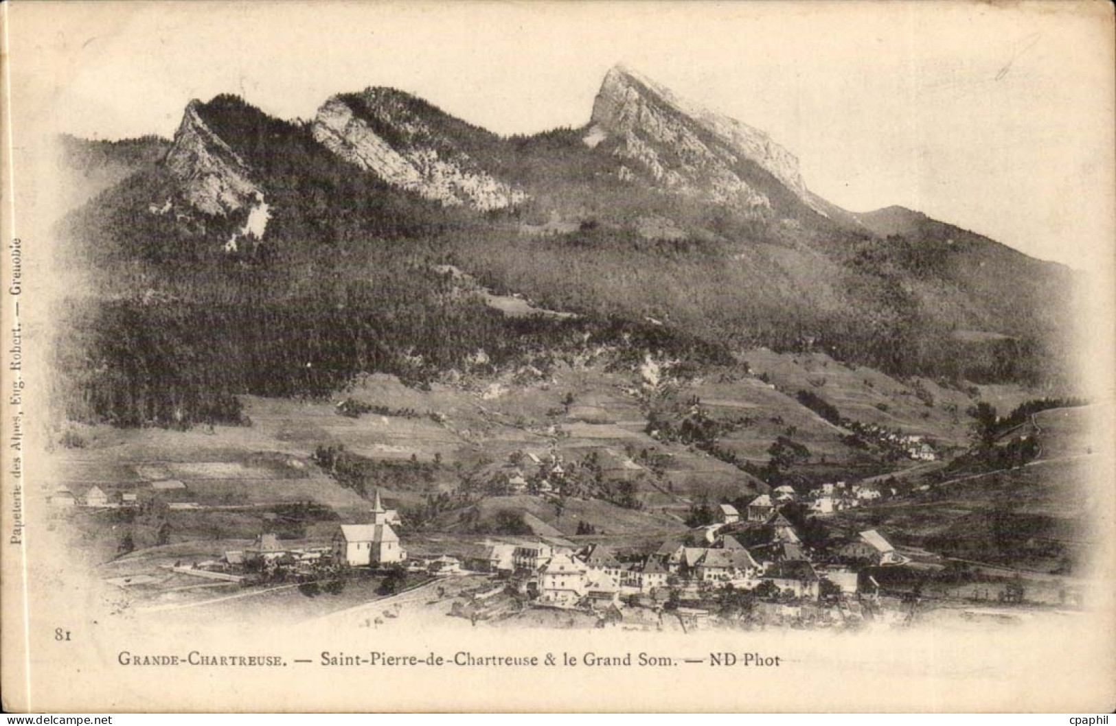 Grande Chartreuse CPA Saint Pierre de Chartreuse et le Grand Som