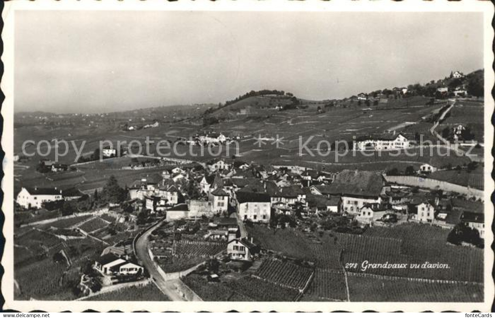 Grandvaux Lavaux Fliegeraufnahme