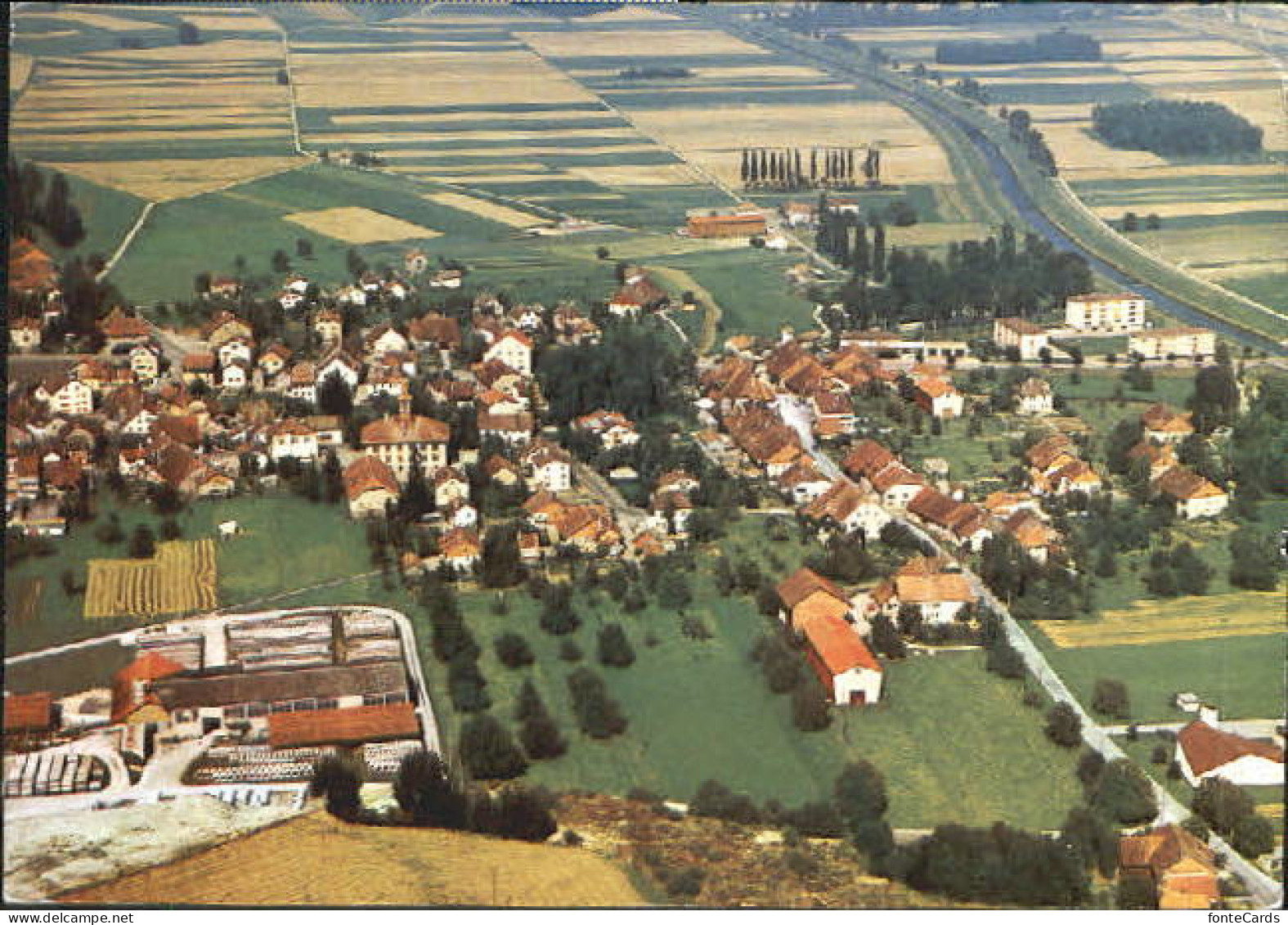 Granges-pres-Marnand Fliegeraufnahme x 1974