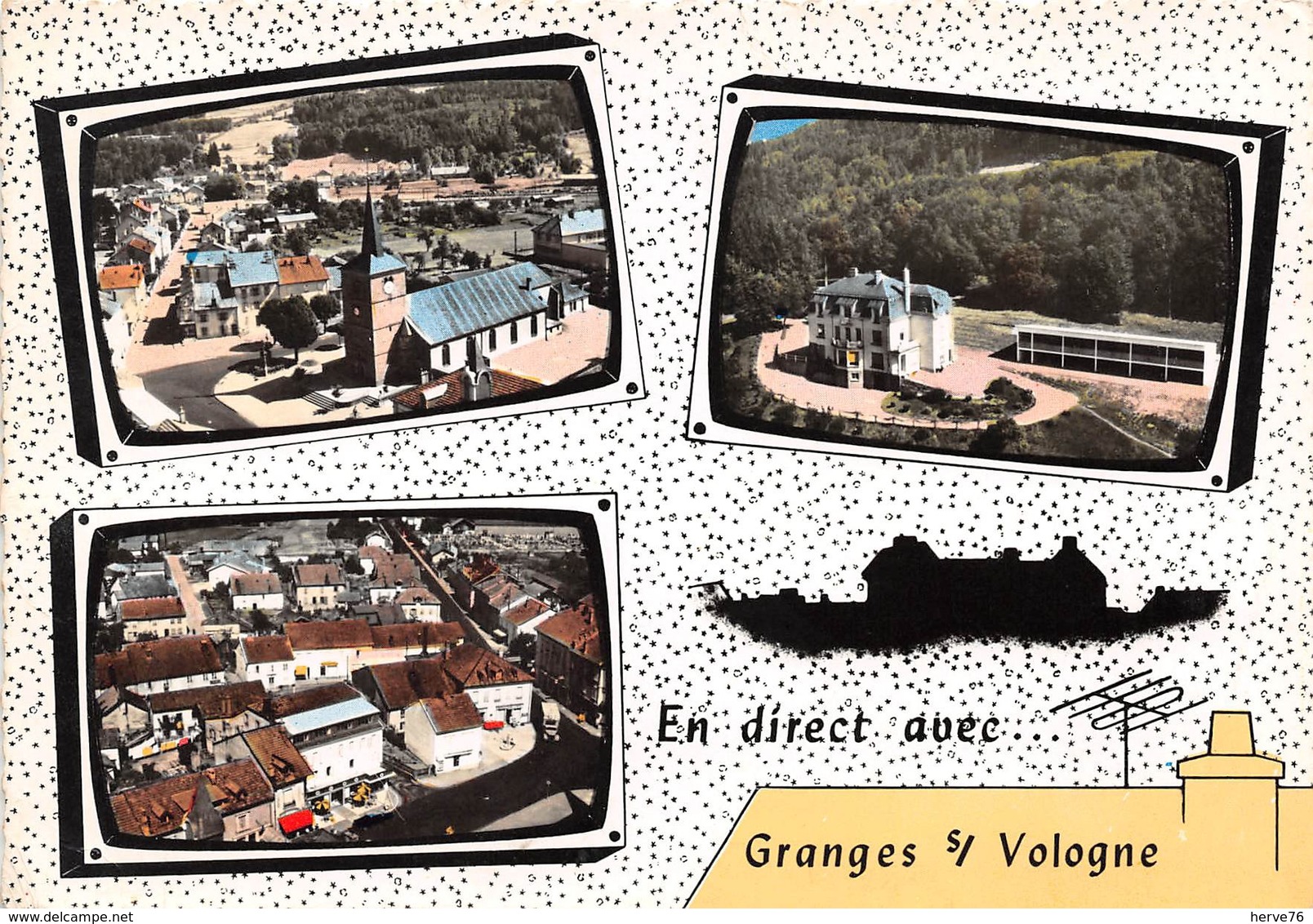 GRANGES SUR VOLOGNE - multivues (CPSM grand format)