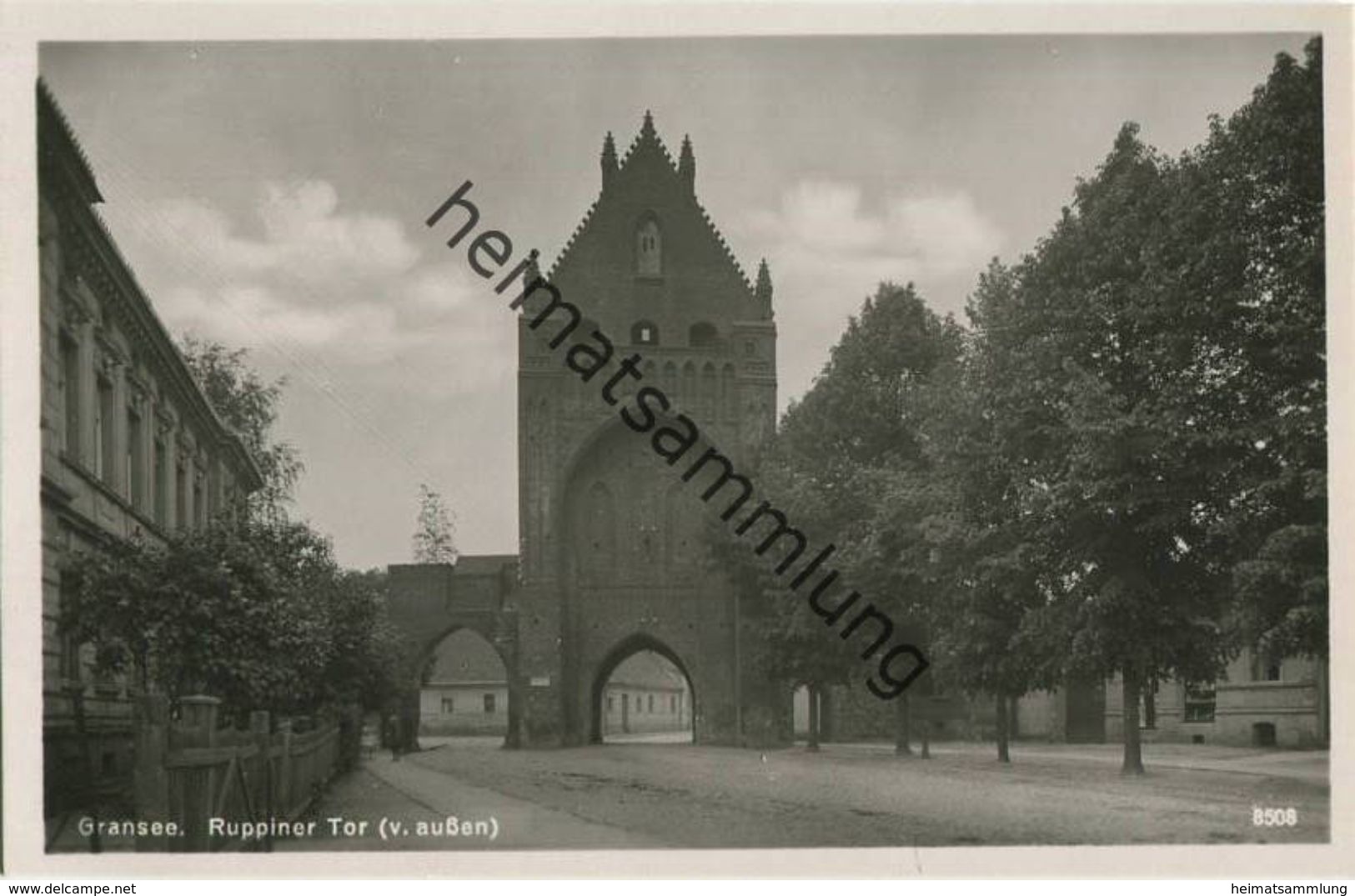 Gransee - Ruppiner Tor - Foto-AK 30er Jahre - Verlag H. Rubin & Co. Dresden