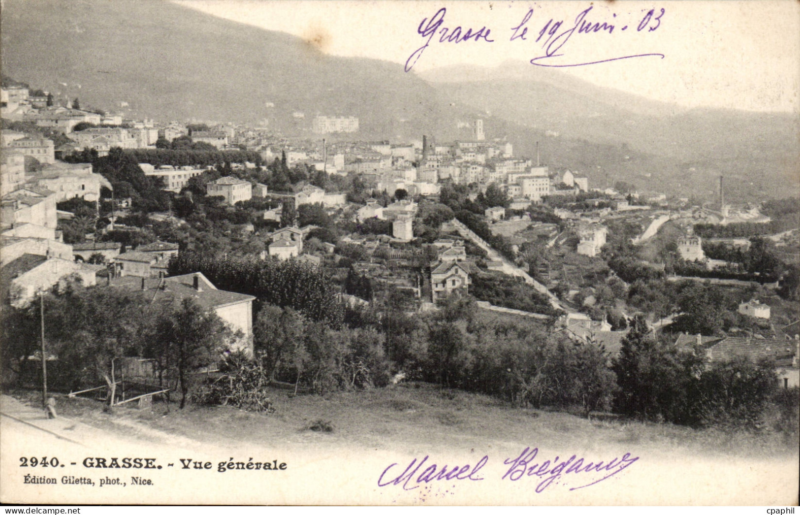 Grasse - Vue Generale - CPA
