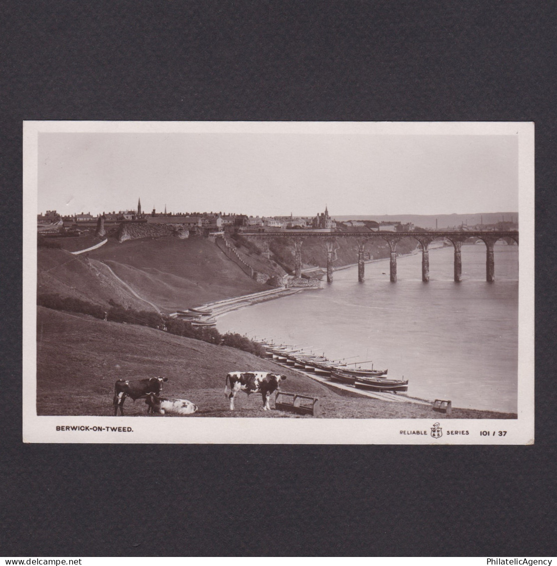 GREAT BRITAIN, Postcard, Berwick-on-Tweed, send to Denmark